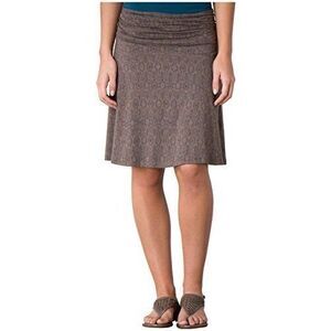 TOAD & CO Women’s Brown Tapestry Print Chaka A-Line Skirt Size XS